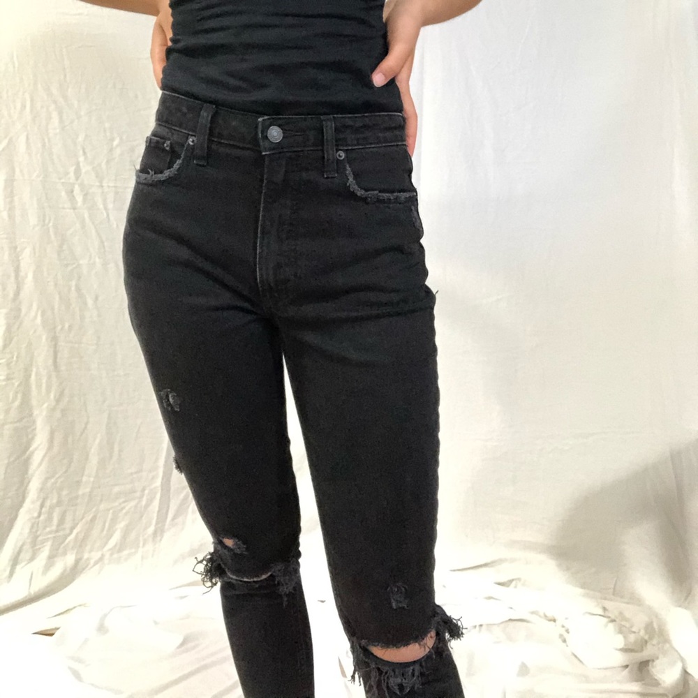Abercrombie and Fitch curve love black skinny jean - Picture 2 of 8